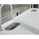 Накладная встраиваемая мойка SIMMONS (установка слева)