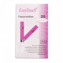 Тест-полоски EasyTouch II на гемоглобин, 25 штук