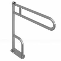 Поручень опорный, откидной, со стопорным механизмом без бумагодержателя, напольный, нержавеющая сталь (D38 мм) 80019-5