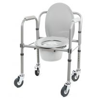 Кресло-туалет складной на колесах 10581CА
