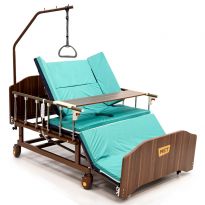 Медицинская кровать MET REVEL XL с электроприводом, переворотом и туалетом (120 см) 