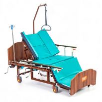 Медицинская кровать для ухода за лежачими больными с туалетом и матрасом MET REMEKS