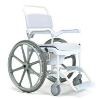 Кресло-каталка с санитарным оснащением с большими колесами Pluo 139 SP