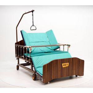 Медицинская кровать с переворотом и туалетом MET REMEKS XL (120 см)