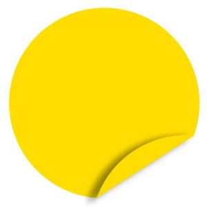 Круг для контрастной маркировки дверных проемов РЕТАЙЛ, 200 мм, желтый
