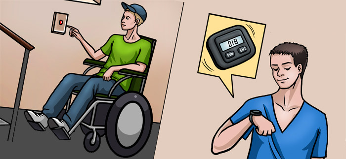 Как работает кнопка вызова помощи для инвалидов