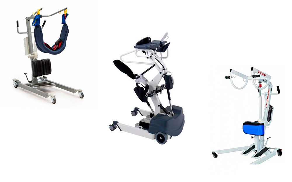 Передвижной подъемник для инвалидов и лежачих больных с вертикализацией