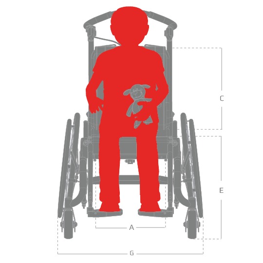 Детская инвалидная коляска R82 Kudu (4 размера, наклон сиденья)