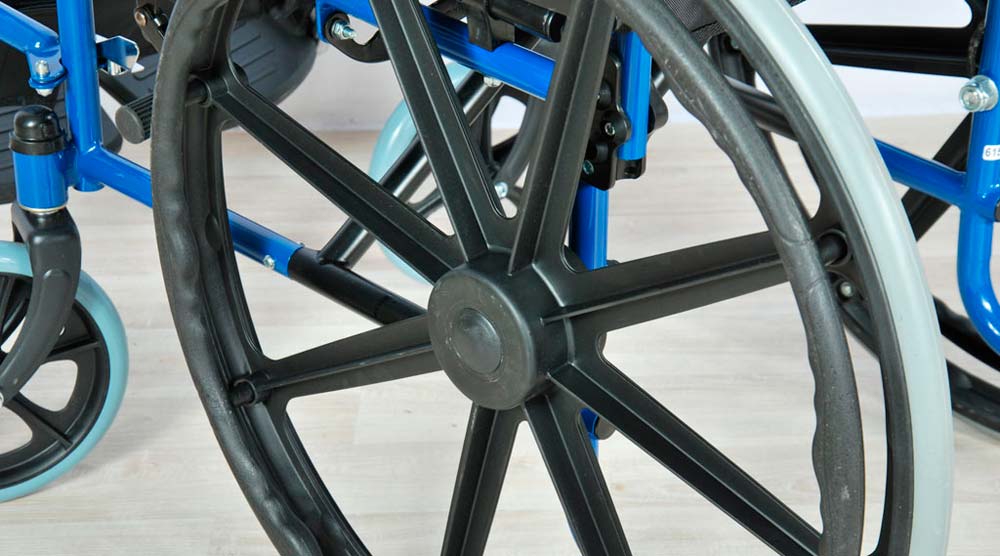 Цельнолитое колесо для инвалидной коляски