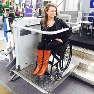 Горизонтальная платформа для инвалидов (наклонная)
